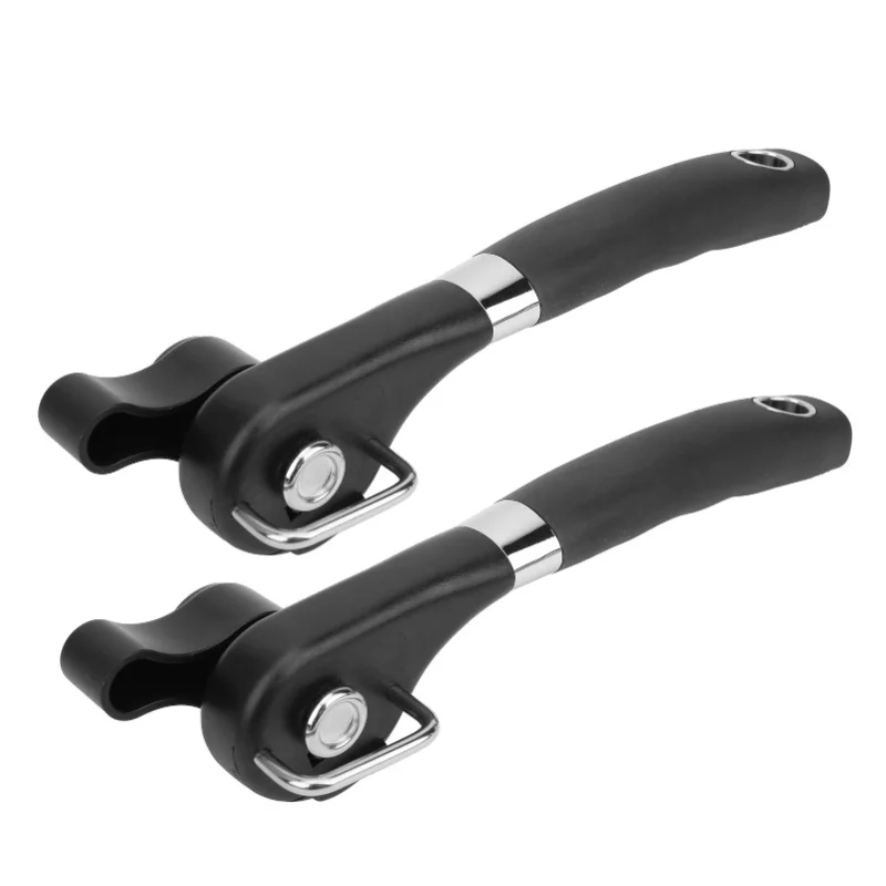 2/Set Stainless Steel Can Opener Safety Manual Handheld Smooth Edge Cut Tin Tool