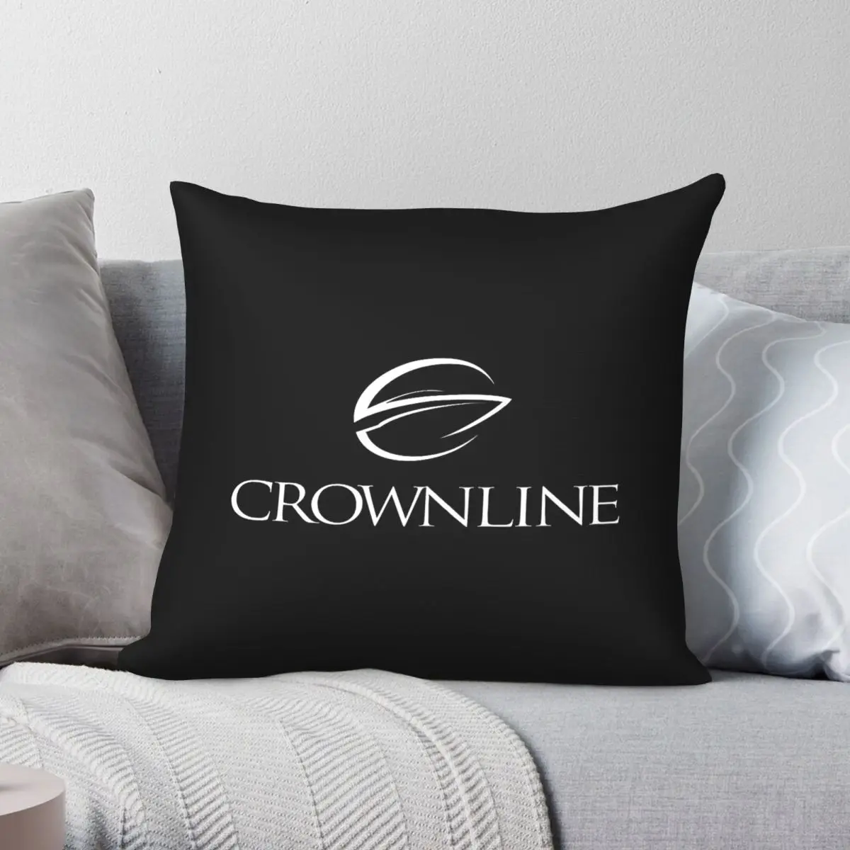 Crown Line Boats Square Pillowcase Polyester Linen Velvet Creative Zip Decor Throw Pillow Case Car Cushion Case Wholesale
