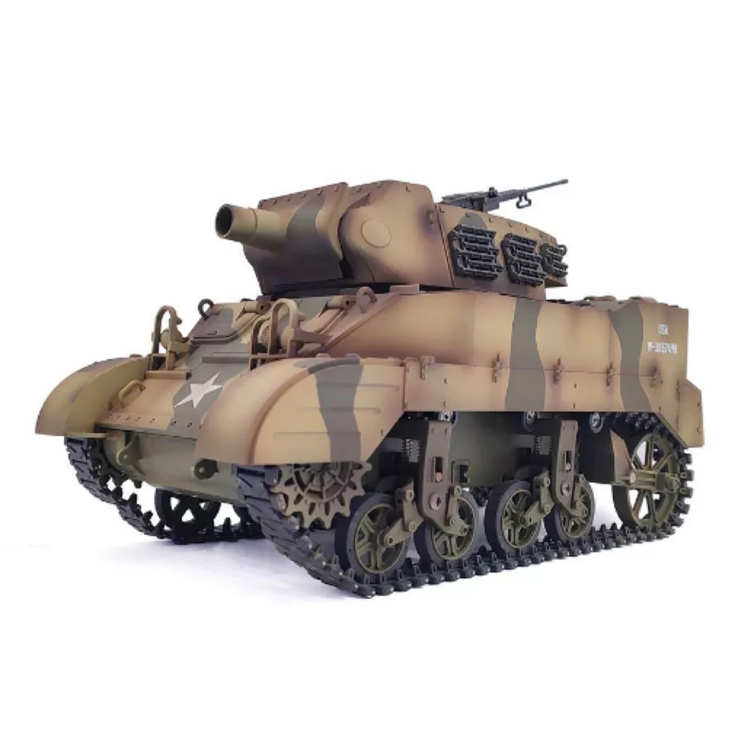 

RTR CoolBank 1/16 Radio Control Tank M8 HMC Scott Light Self-Propelled Howitzer RC Model 360° Turret Rotary Smoke Sounds Lights