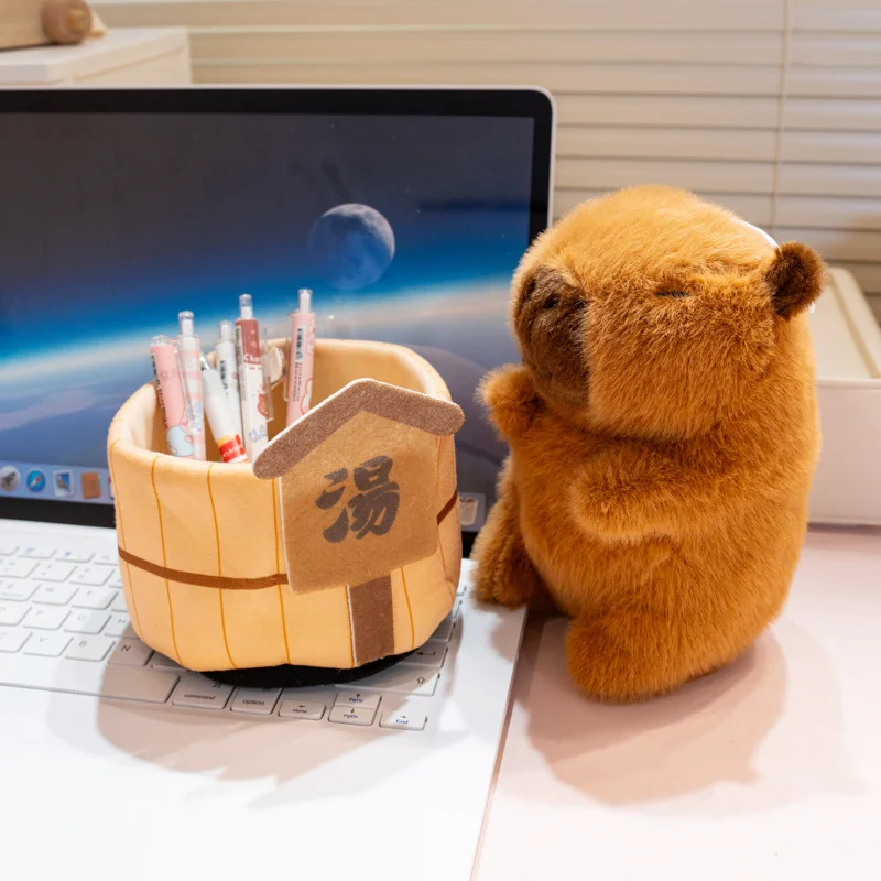 15/25 Cm Soak Capybara Knuffel Hanger Leuke Capibara Kawaii Knuffeldier Kapibala Verjaardag Reizen Geschenken Tas decor
