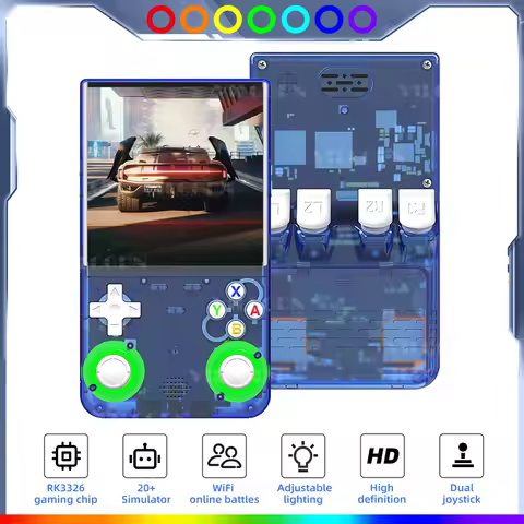 R36 Ultra Retro Handheld Game Console for NDS PSP PS1 Emulator Pocket Game Players RGB Joystick Portable 4 inch Vertical Screen