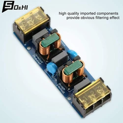 25A 6A Power Supply Filter EMI High Frequency 2 Stage Power Supply EMI Filter Low-pass Filter Board for Frequency Conversion