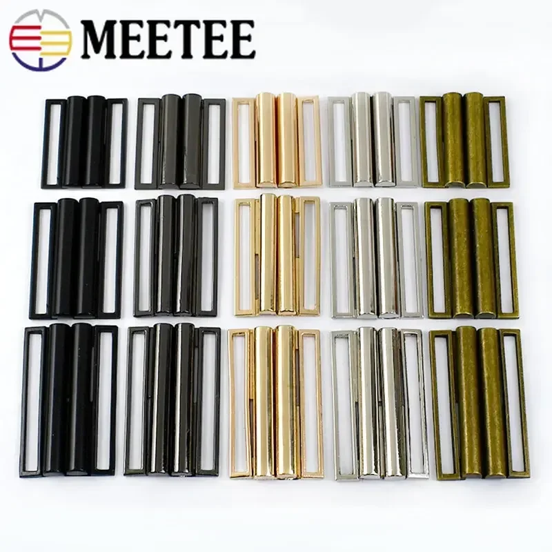 1/2/4Pcs 30mm-80mm Metal Belt Buckle Coat Hasp Buttons for Sewing Jacket Band Clasp Bags Garment Decoration Hook Accessories