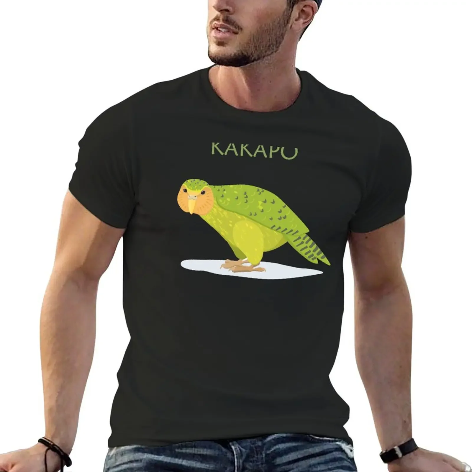 Kakapo parrot T-Shirt quick-drying man clothes plain white t shirts men