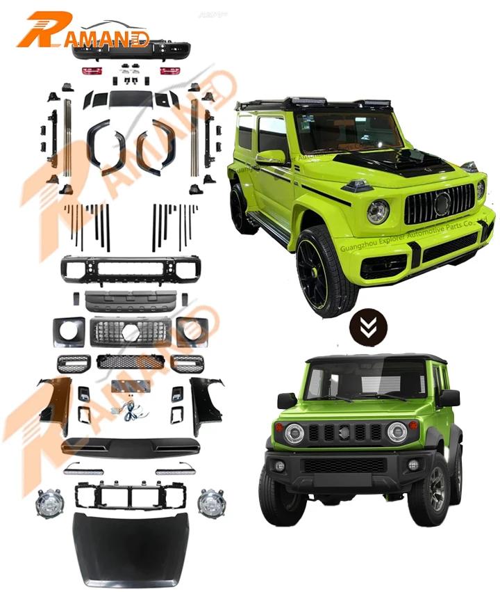 RAMAND Body Kits for Jimny Upgrade to G63 Full Set for Suzuki Jimny JB74 Brabuss Body Kit