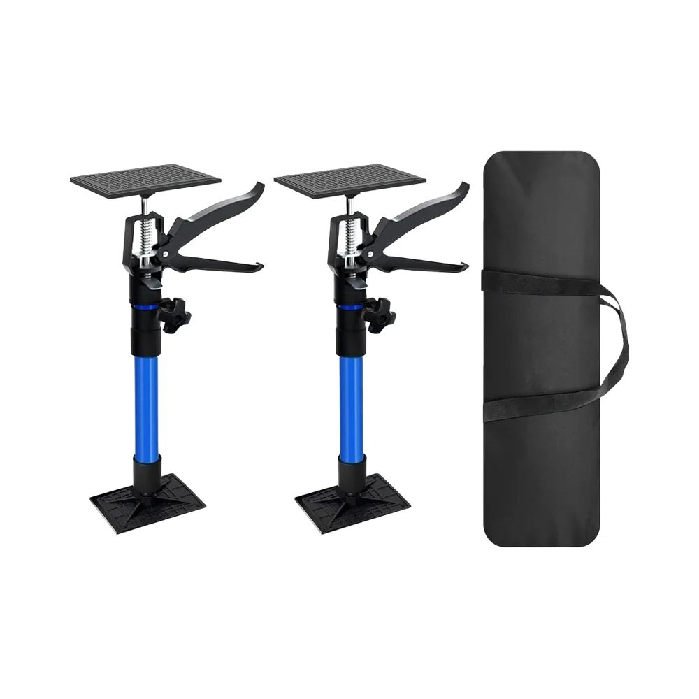 

Adjustable Cabinet Lift Jacks 2 Pack Telescopic Support Rod for Mounting Cabinets 3rd Hand Tool 150 lb Capacity