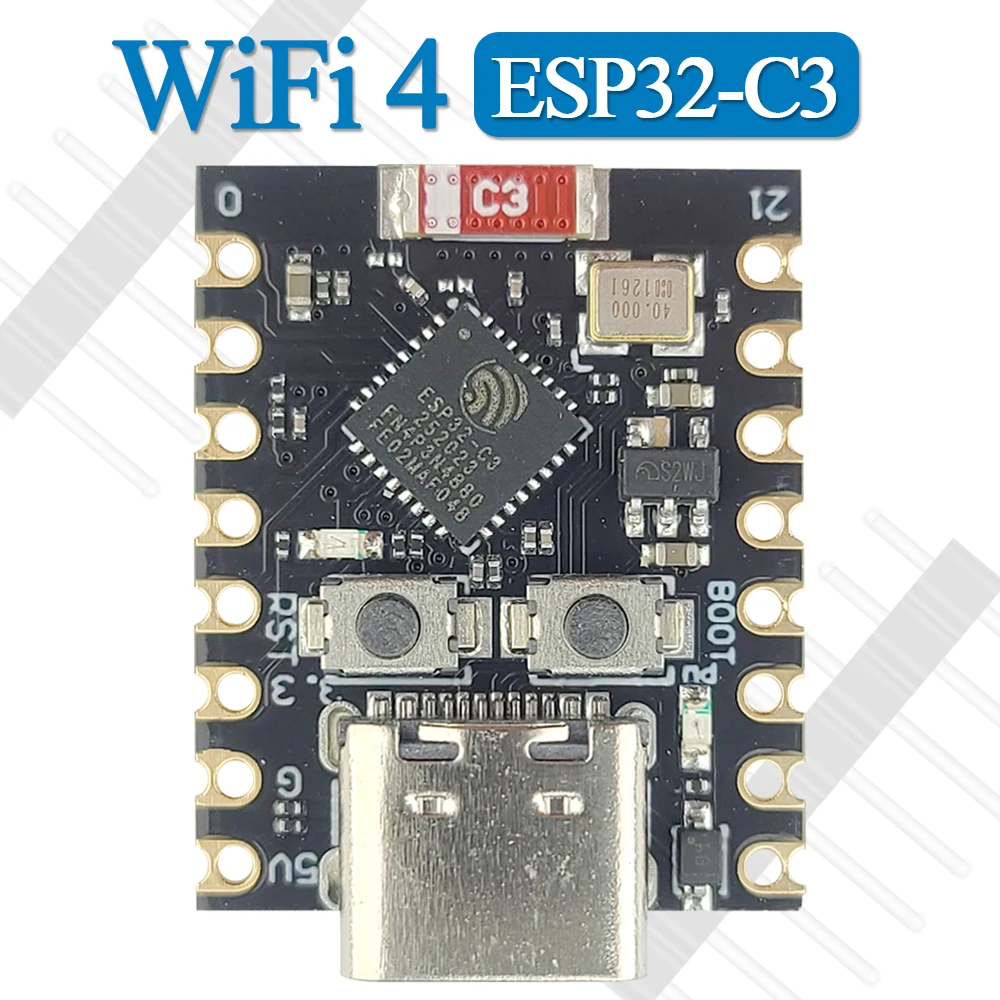 ESP32 C3 Development Board Modules Wifi 4 BT Bluetooth Module RISC-V 32-Bit Single-Core Processor 16Pin Type-C ESP32-C3 Mini