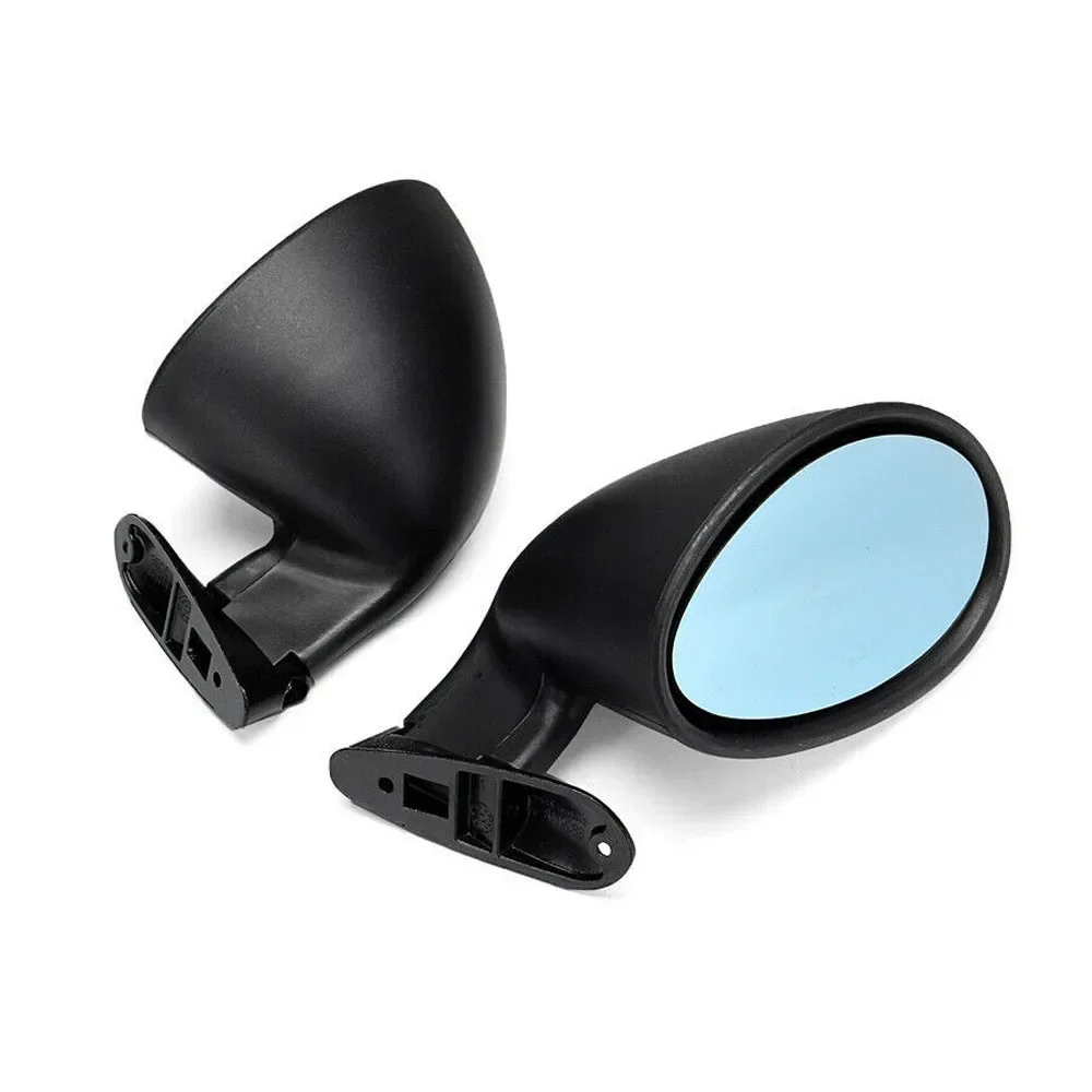 A Pair Racing California Universal Retro Door Wing Side Mirror Universal Fit Vintage Matte Black Mirror Motorcycles Parts Carbon