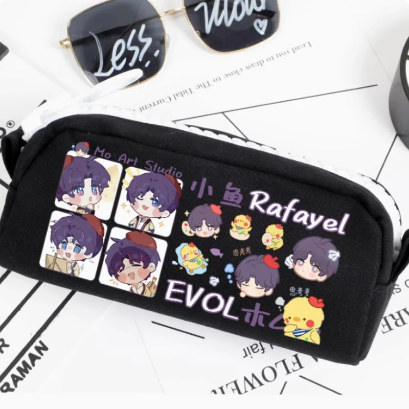 Anime Love and Deepspace Rafayel Pencil Case Oxford Canvas Storage Bag Pencil Box Pencilcase School Pen Bag 2440