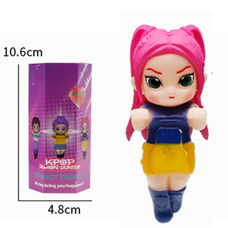 Hot 2025 K-pop Demon Hunters Collectible Mini Figures Blind Box Derpy Tiger Rumi Mira Zoey Sussy Doll Fan Gift Kerst