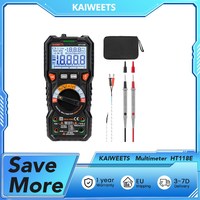 KAIWEETS HT118E Multimeter, AC/DC voltage, AC/DC current, Accurately, Non-contact voltage testing, Sound and Light alarms