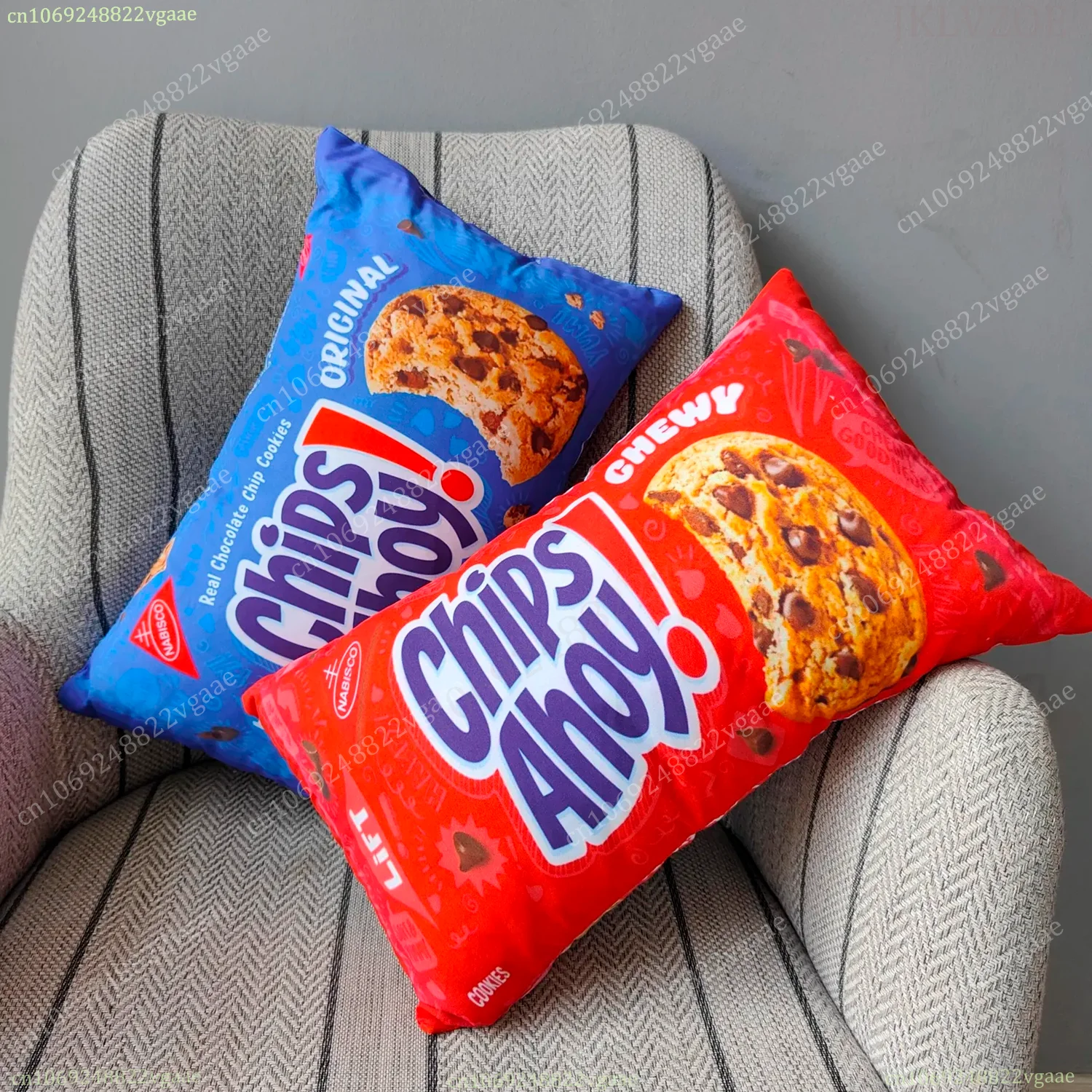 Divertido galleta Chips Ahoy funda de almohada dormitorio funda de cojín cojines de sofá cama funda de almohada 40x60cm funda de almohada asiento de oficina de coche