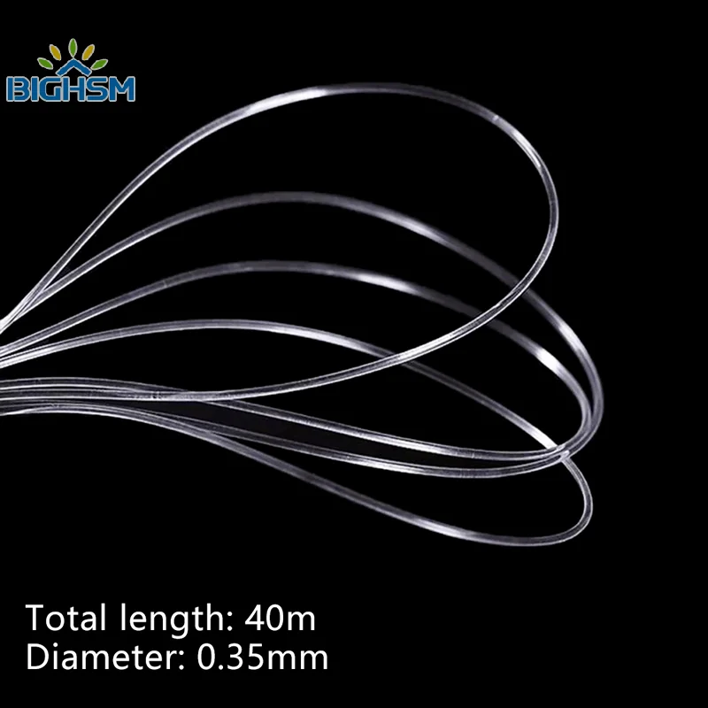 Hilo Invisible de nailon transparente de 40m, alambre de pesca para colgar globos, joyería de alambre, guirnalda de Navidad, decoración para fiesta de cumpleaños