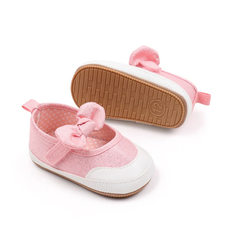 Baby Shoes Soft Cotton High Quality Anti-slip Sole Cute Butterfly Bowknot Spring and Summer Girls Sandal Mary Jane Style BYQ3226