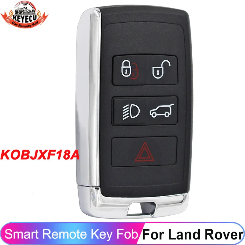 KEYECU PSFOB/FOBL4LR 5 Buttons For Land Rover Velar Range Rover Discovery Evoque 2018-2023 Smart Key Remote 315MHz 434MHz ID49