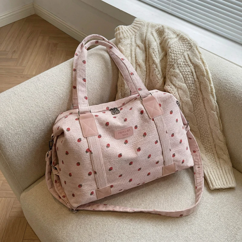 Bolsa de Viaje para Mujer, Bolsa de Viaje Grande, Impermeable, Ligera, para Llevar en el Avión, Bolso de Mano, Bolso de Hombro, Bolsa de Viaje