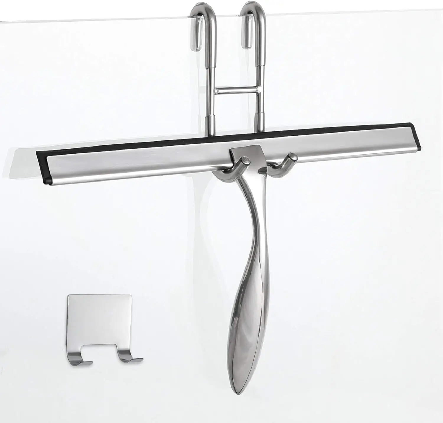 

silicone squeegee set, wipe away water stains on bathroom glass and mirrors in one swipe