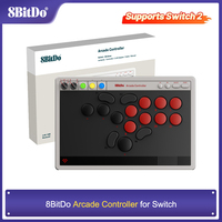 8BitDo Arcade Controller Wired, Wireless Bluetooth, 2.4G, Low-profile Mechanical Switches For Nintendo Switch / Switch 2 Windows