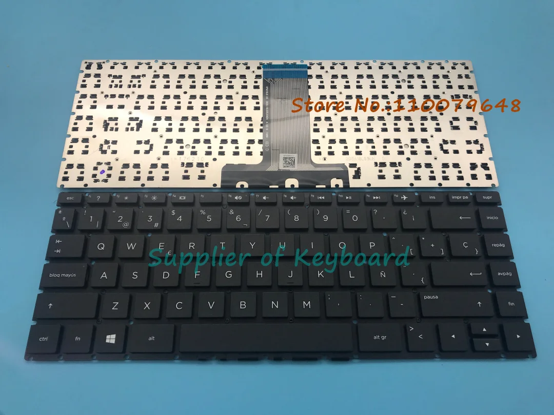 

NEW For HP Home 14-bs024la 14-bs025la 14-bs026la 14-bs027la 14-bs028la Laptop Latin Spanish Keyboard Black/White