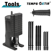 Electric Reciprocating Saw Adapter, Home Cordless Electric Jig Saw, Electric Saw, Suitable For Wood/Plastic/Metal,Cutting Tools