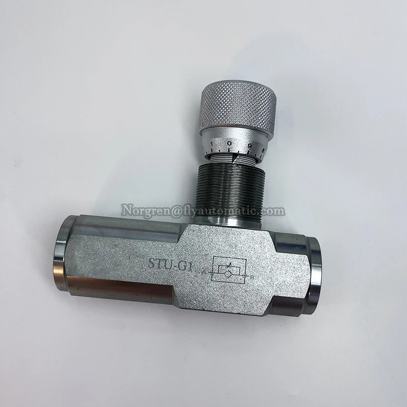 STU-G1/4 STU-G3/8 STU-G1/2 STU-G3/4 STU-G1 Hydraulic Valve Two-Way Throttle Valve High-Pressure Precision Speed Regulating