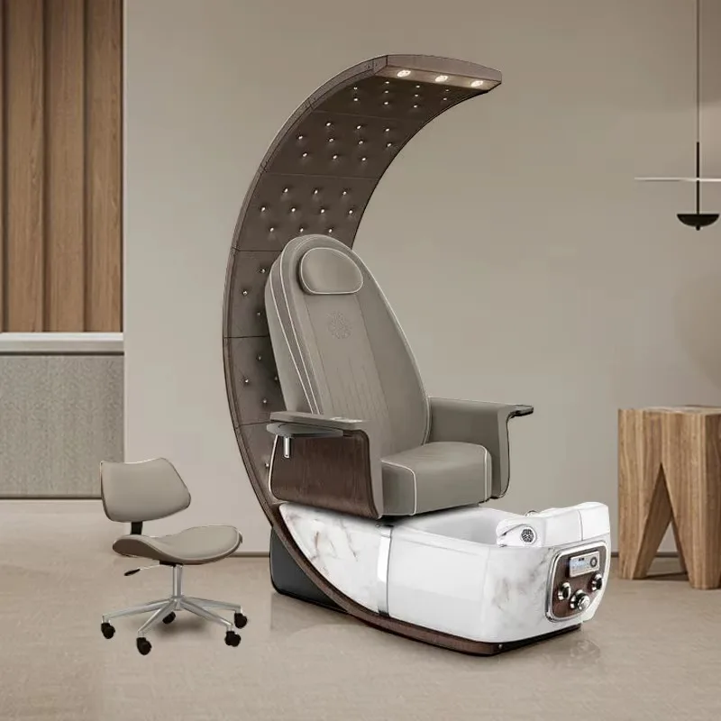 

Мебель для салонов красоты: Профессиональные европейские педикюрные кресла класса люкс с высокой спинкой, функцией массажа ног и гидромассажа, с подогревом и массажными форсунками