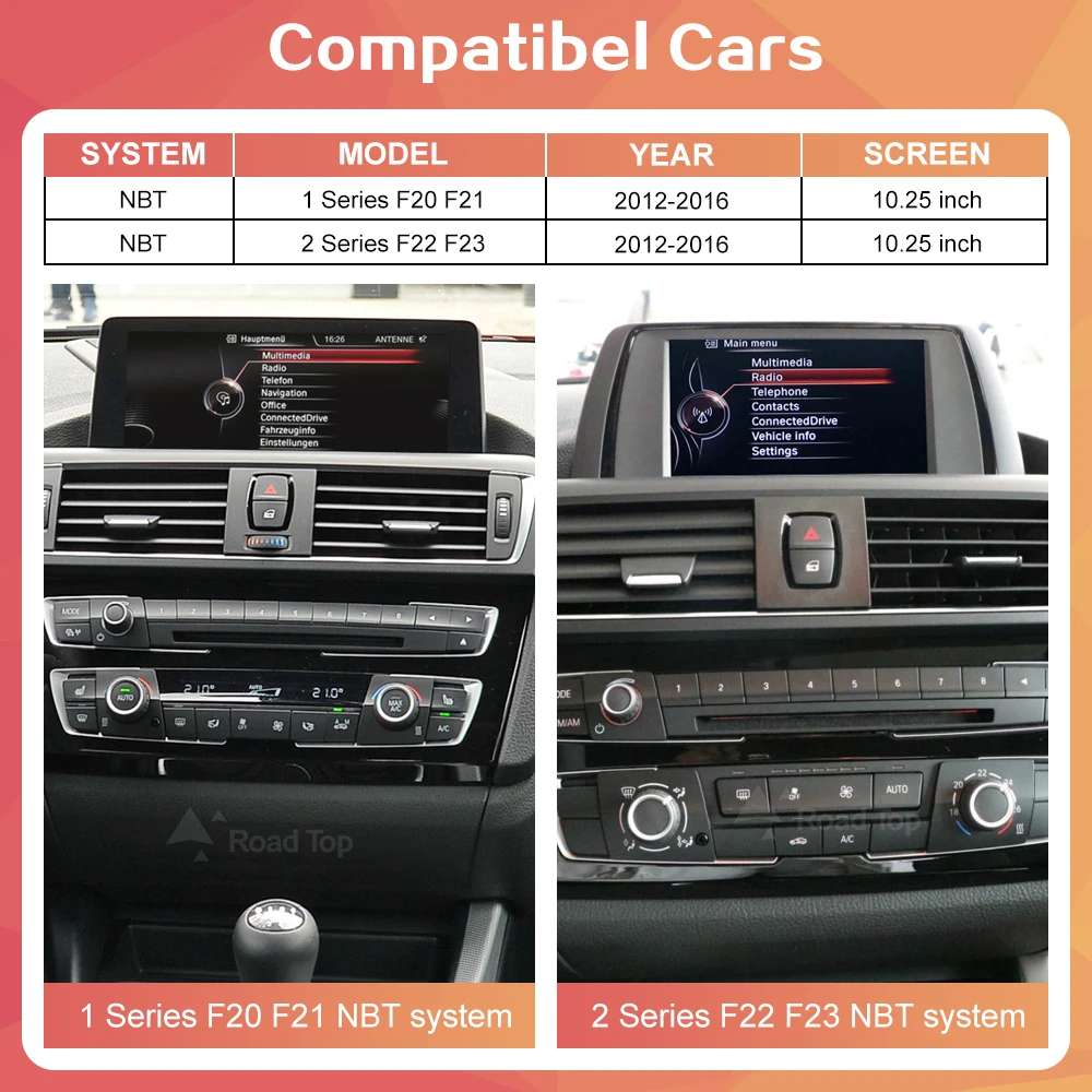 1920*720 Wireless Carplay Android Auto Car Multimedia Display Screen For BMW 1 2 3 4 Series F20 F21 F22 F30 F31 F32 F33 F34 F36