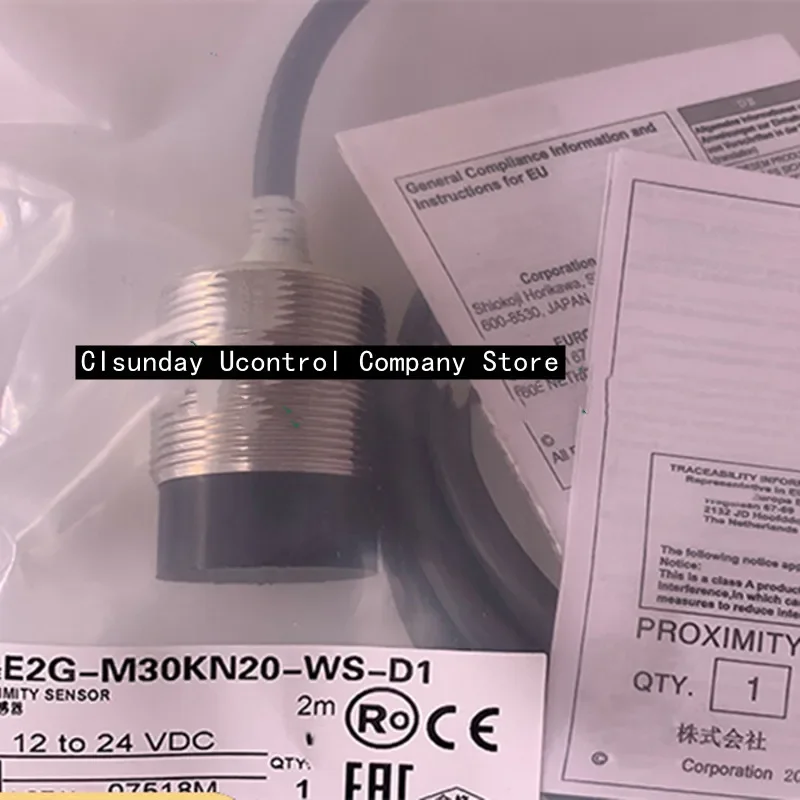 

2PCS New proximity switch E2G-M30KN20-WS-D2 E2G-M30KN20-WS-D1