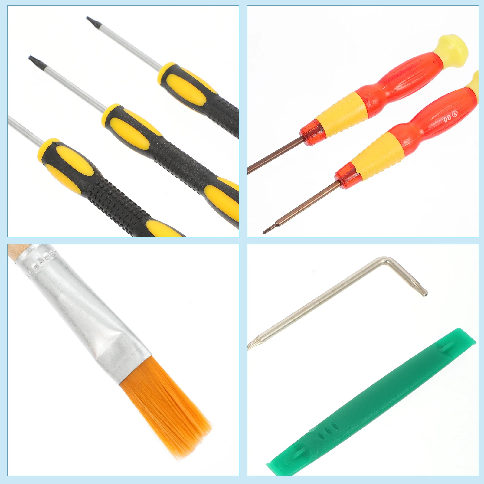 

1Set Game Console Disassembly Tool Kit Screwdriver Opening Pick Pry Tool Suction Cup Brush Lightweight Portable