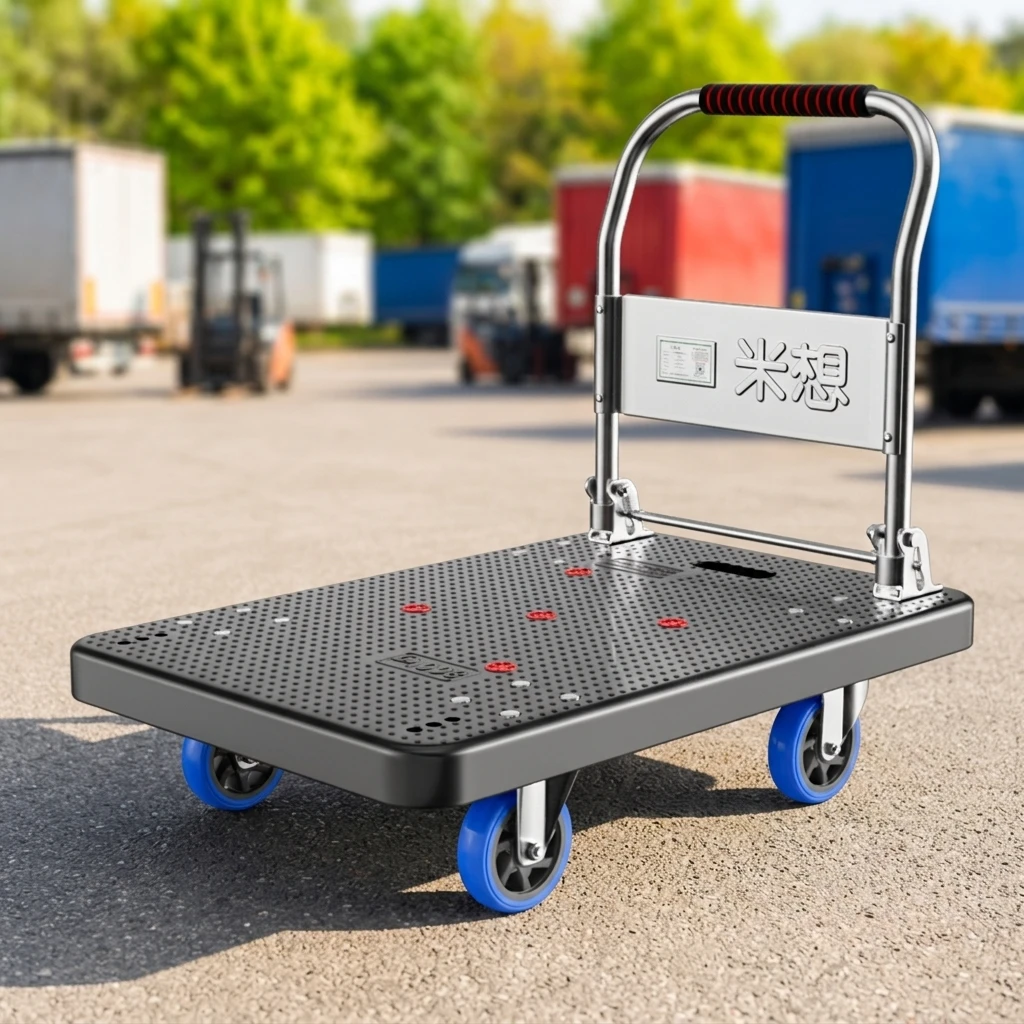 BC-291 Supermarket Grocery Trolley Transport Material Handling Trolleys For Garment Industry Hand Carts & Trolleys