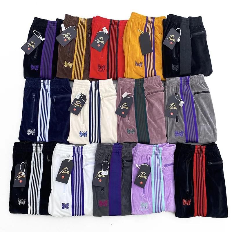 

Velvet Pants Casual Loose Wide Leg Street Sle High Waist Straight Leg Couple Long Pants Youth Faion Trendy Brand