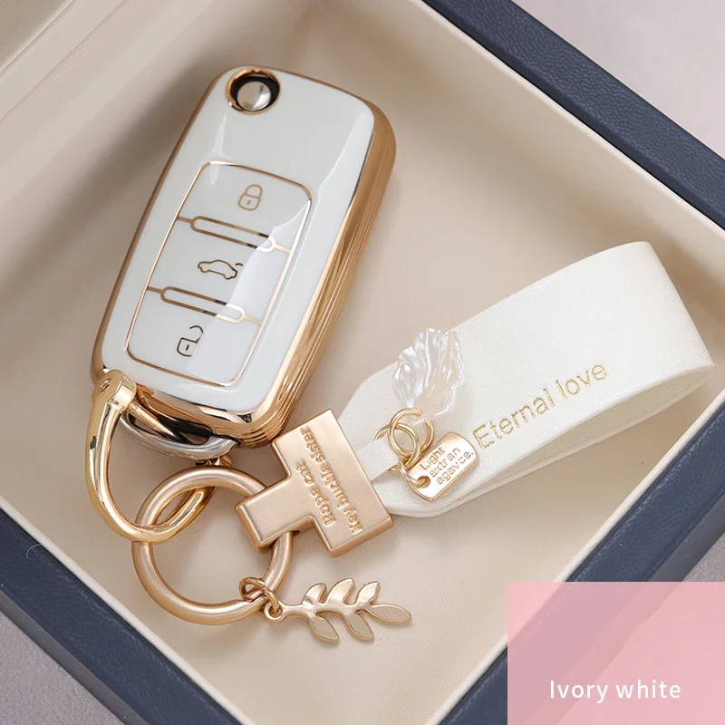 حافظة مفاتيح السيارة من البولي يوريثان غطاء شل لسيارة فولكس فاجن بولو جولف باسات تيجوان بيتل كادي T5 Up Eos سكودا اوكتافيا سيات ليون ألتيا