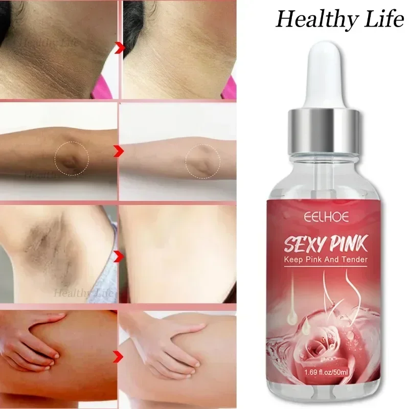 

Body Whitening Cream Lighten Dark Skin Serum Intimate Areas Armpit Knee Private Part Underarm Brightening Essence Body Skin Care