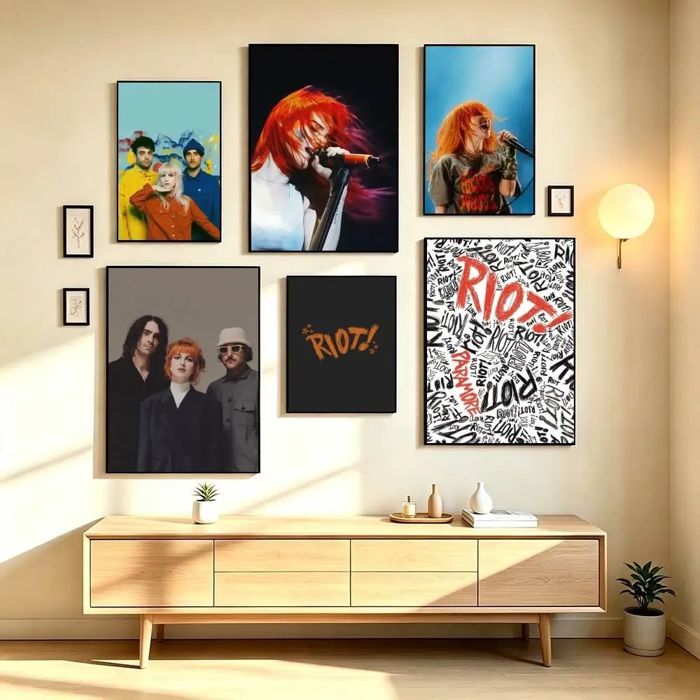P-Paramore Rock Band Poster High Quality Dorm Living Room Aesthetic Wall Decoration Painting Stickers Gift