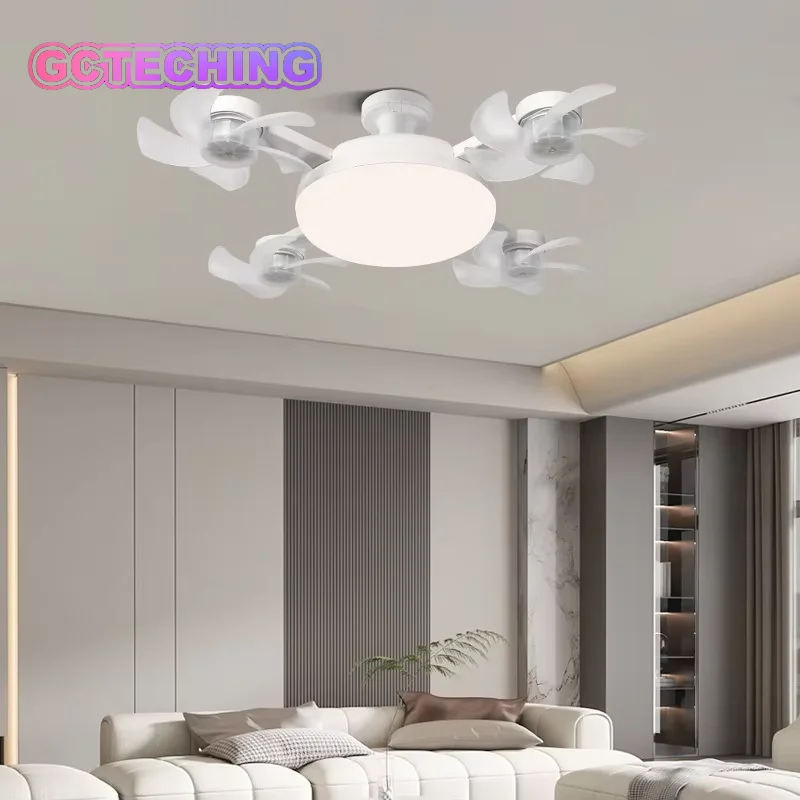 

Intelligent Ceiling Light Electric Fan Light Kitchen High Wind Power Silent Easy To Clean E27 Screw Fan Light Restaurant Fan Eye