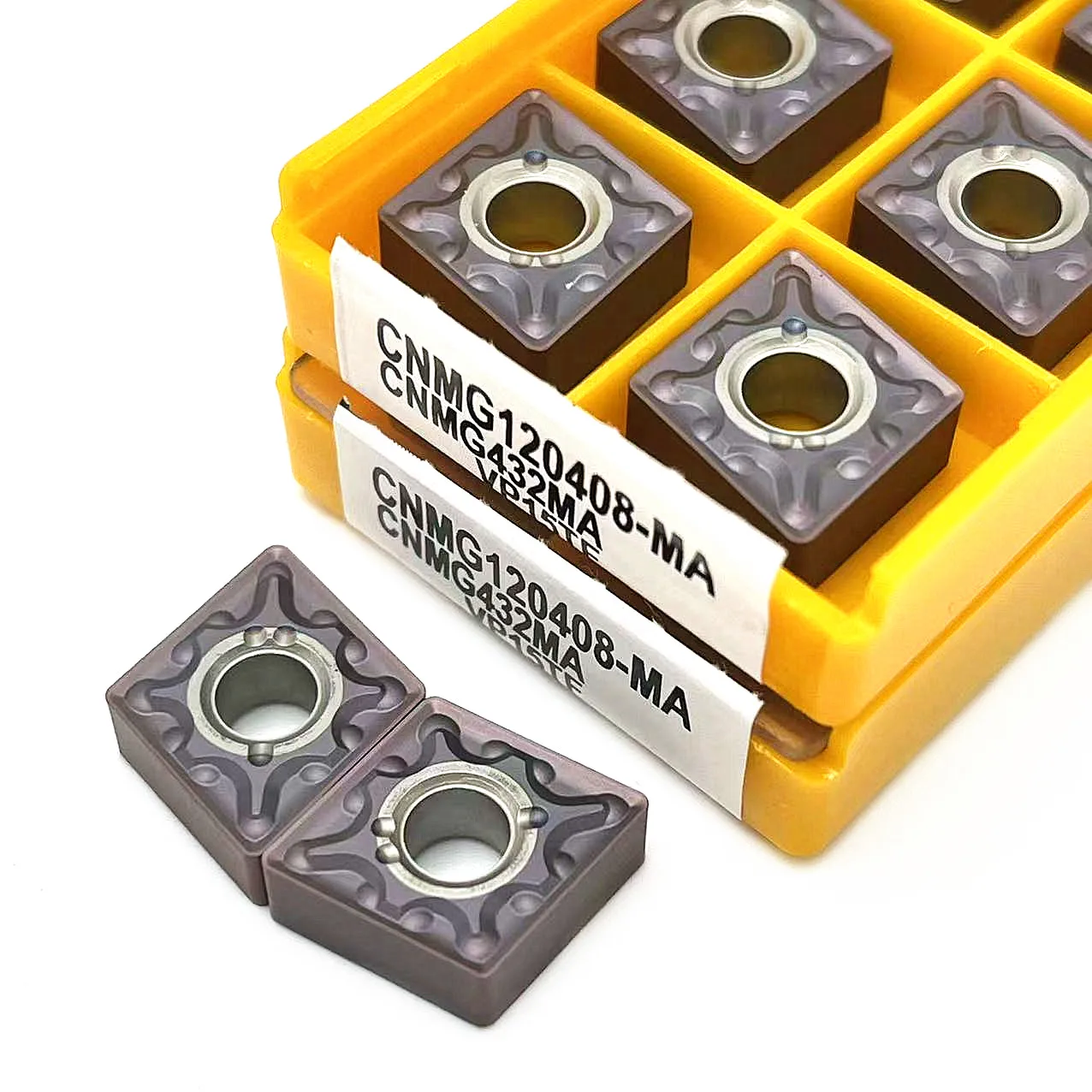 Outils de tournage externes CNC, inserts en carbure, outil de coupe, outils de coupe de tour, CNMG120408, CNMG120sediMA, UE6020, US735, VP15TF