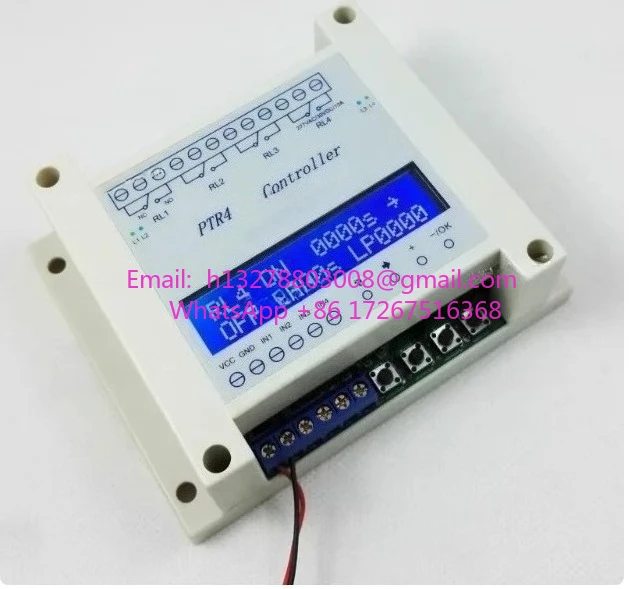 

Programmable Time Relay 99 Step Multi Channel Timing Trigger Solenoid Valve Linkage Control PTR4