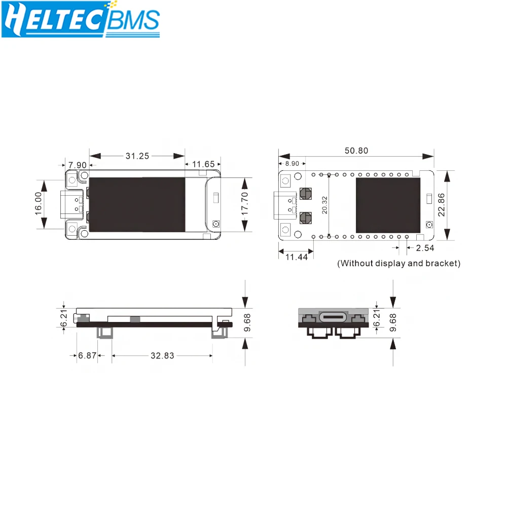 Nieuwe Heltec Meshtastic Tracker T114 V2 nRF52840 SX1262 LoRaWAN LoRa Arduino IOT Positionering Devboard GNSS Module BLE