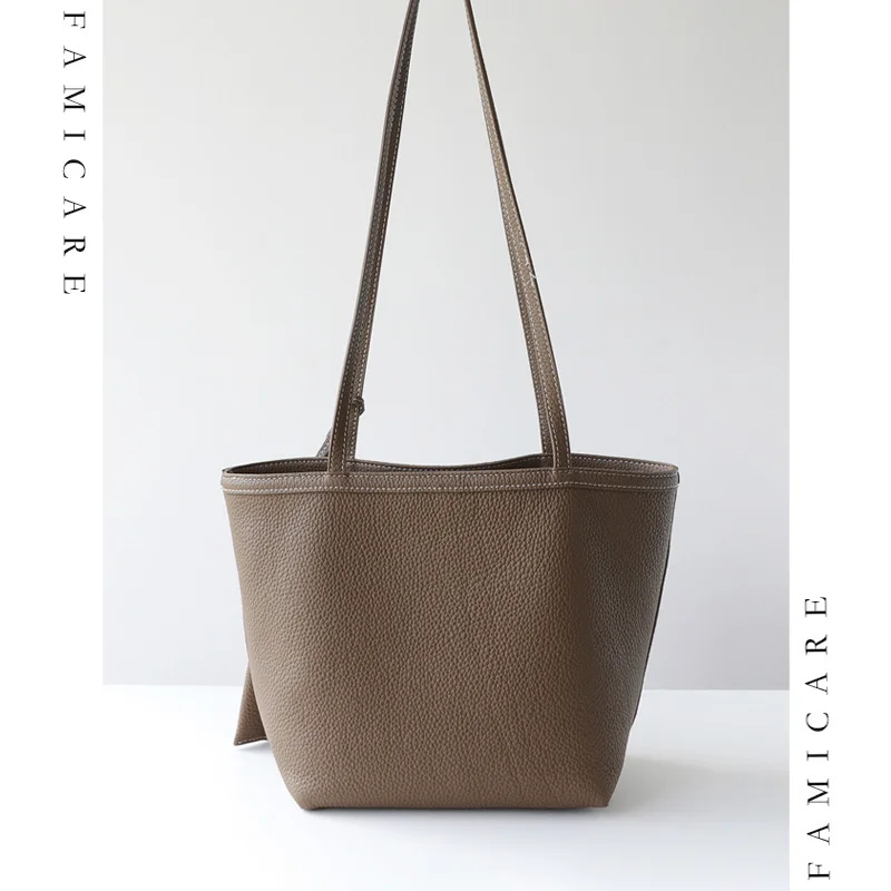 

Женская универсальная сумка-тоут большой вместимости для работы, из натуральной кожи, многофункциональная, на плечо, с внутренним отделением