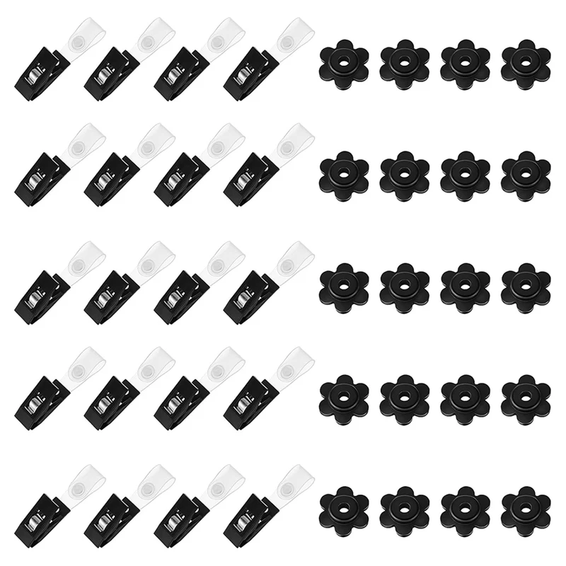 20PCS Garden Flag Stoppers Garden Flag Clips For Outside Anti Wind Small Flag Holders For Yard And Garden Flag Pole