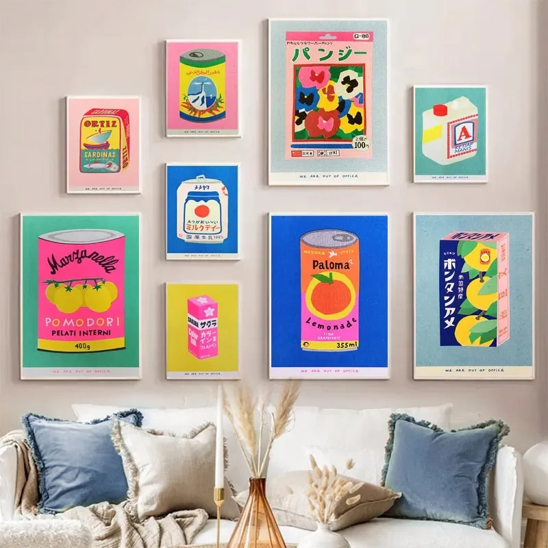 Modern Bohemian aesthetic Wall Art Mykonos Ibiza Miami Bondi Amalfi SAN Tropez Color HD oil on canvas poster Home decor Gift