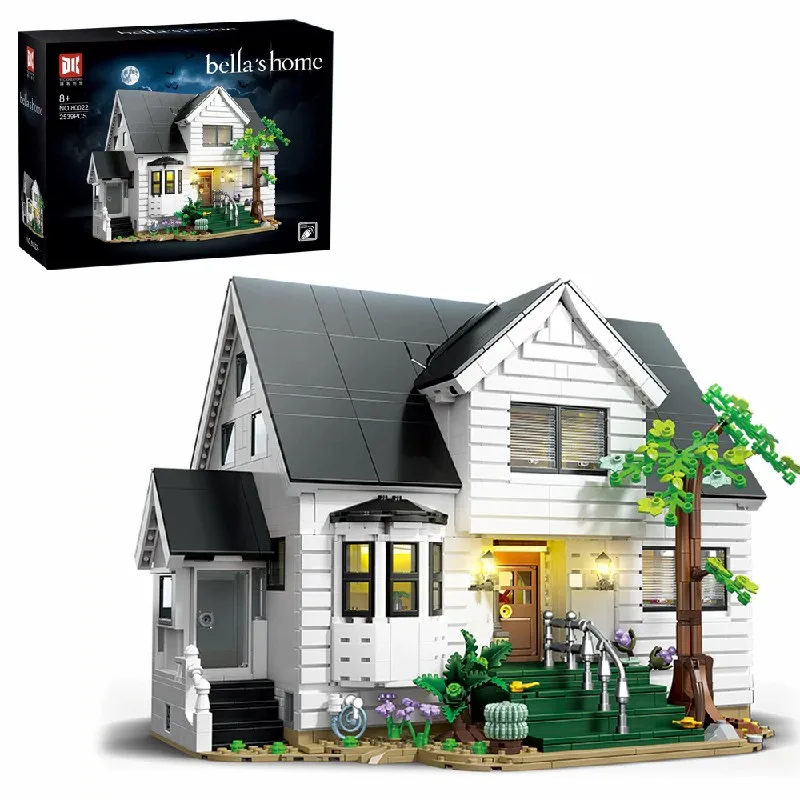 2539PCS 뱀파이어 맨션 하우스 빌딩 세트, 도시 아파트 건축 모듈러 빌딩 블록 조립 모델 키트 성인용 선물