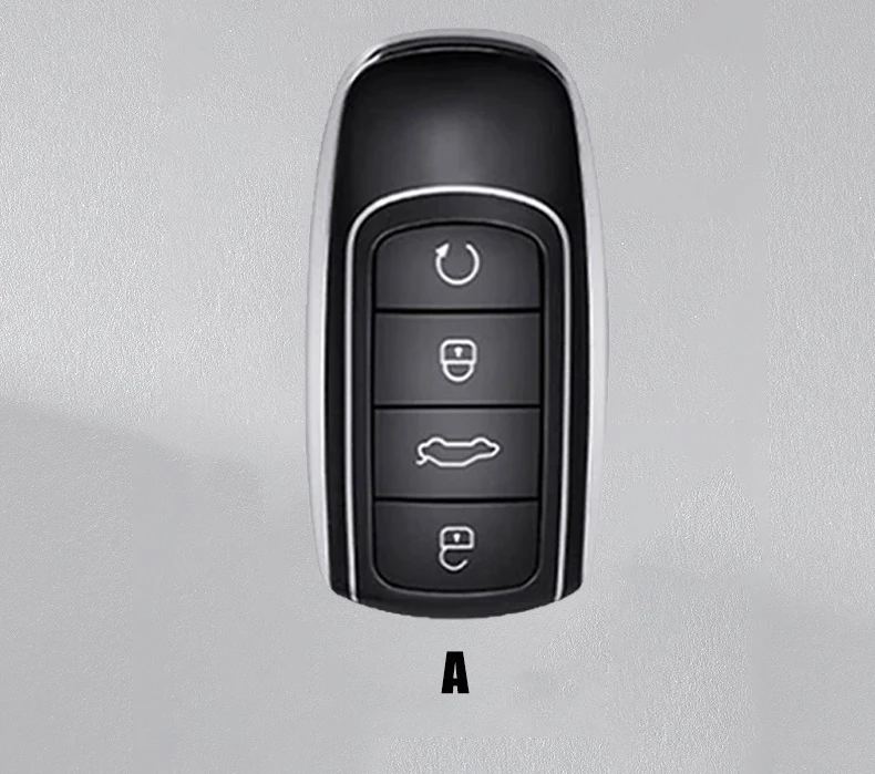 Hochwertiges Leder-Autoschlüssel-Etui für Chery EBRO S400 S700 S800 - Luxuriöser Schlüsselanhänger mit Schutzfunktion – Detail 1