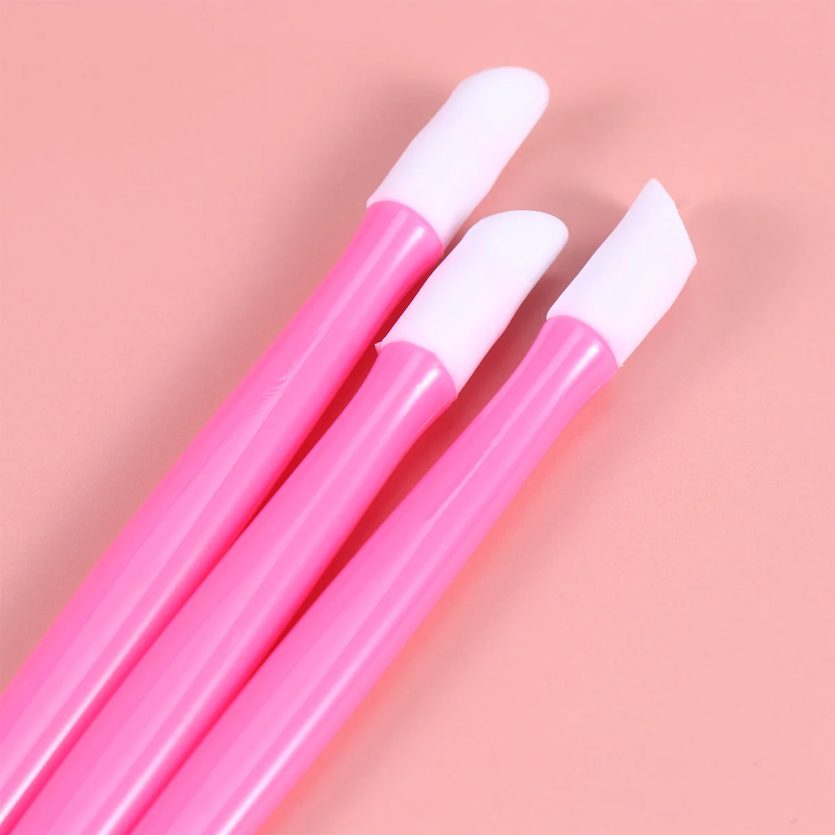 100 pièces poussoirs à cuticules en plastique manucure dissolvant de peau morte poussoirs pour Nail Art conception ergonomique