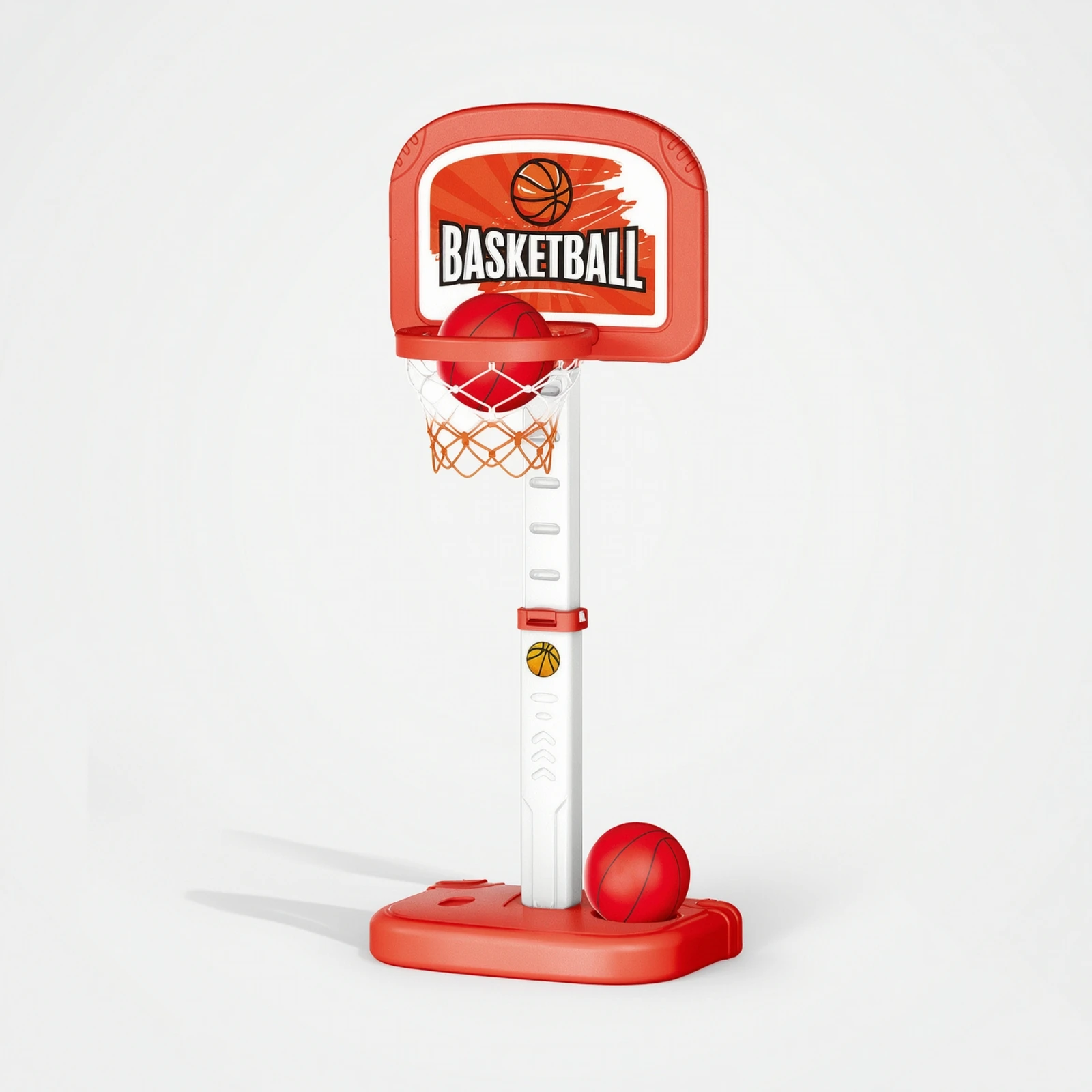 Pool Basketball Hoop with Balls Stable Pool Basketball Hoop with Base Sports Toy Long-Lasting All-Season for Children, Backyard