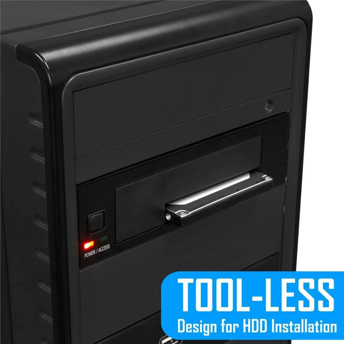 computer 8X Universal Hot Swap Mobile Rack for 2.5 Inch or 3.5 Inch SSD/HDD, Internal Tray-Less Hard Drive Backplane Enclosure