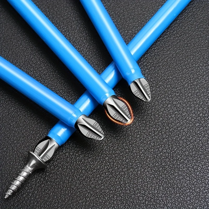 10pcs Magnetic Anti-Slip Screwdriver Drill Bit, Cross Head 25/50/65/70/90/125/150mm, Magnetic PH2 Standard Set Hand Power Tools