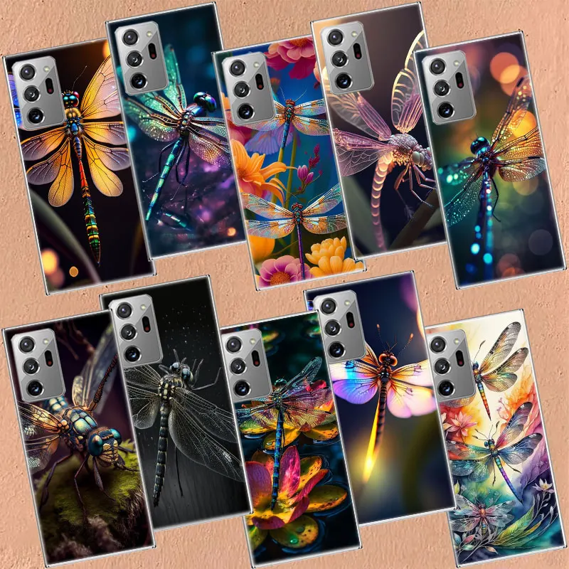 Dragonfly Texture is Realistic Phone Case For Galaxy S8 A05S A02S A12 A22 A32 A42 A52S A52 A72 A03 A03S A13 A23 A33 A53 A73 5G A