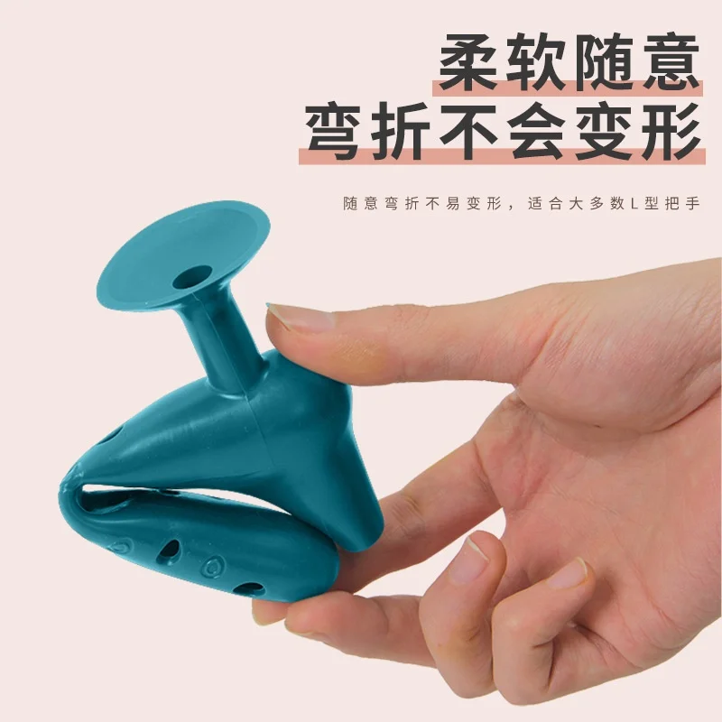 Silicone Door Handle Protective Cover, Suction Cup, Anti-Collision Room, Bedroom