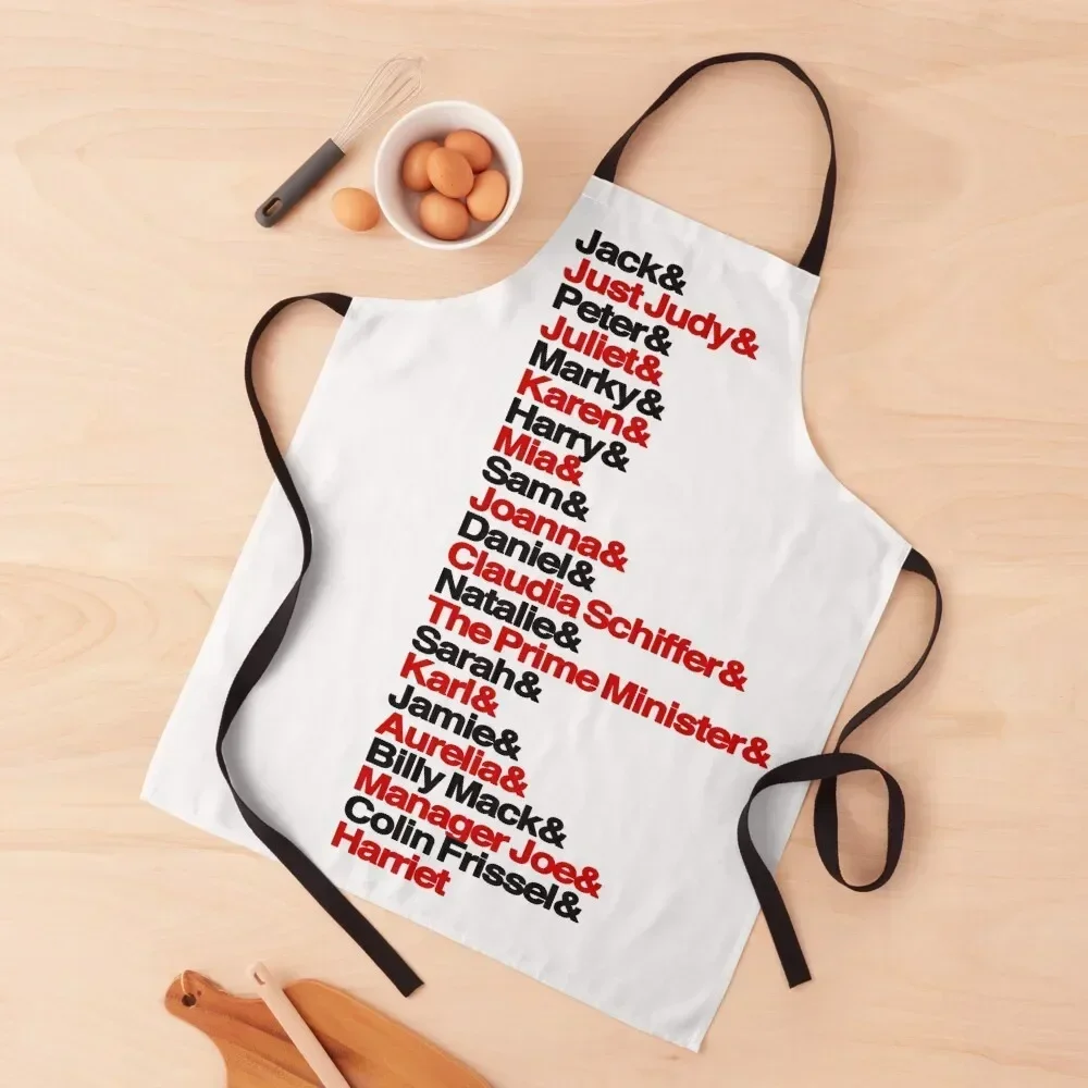 Love Actually Ampersand List & Apron Cleaning Products For Home christmas kitchen Apron